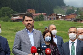 Çevre ve Şehircilik Bakanı Murat Kurum Rize'de