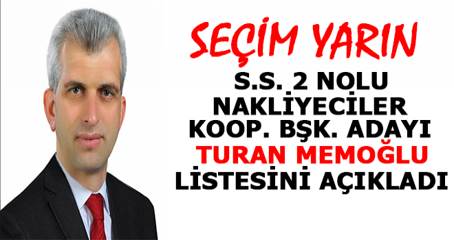 Turan Memoğlu Yönetim Aday Listesini Açıkladı