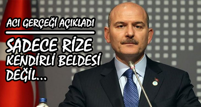İçişleri Bakanı Soylu Rize'deki Karantinayı Anlattı