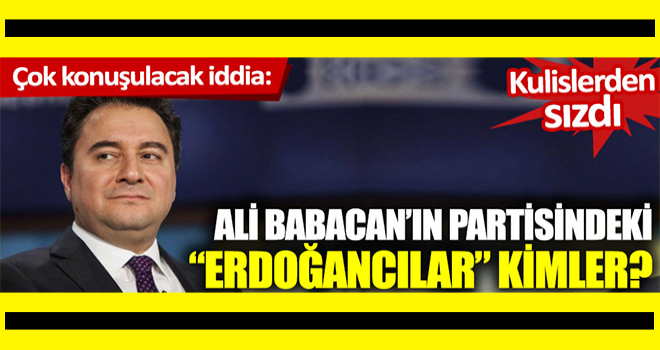 Deva Partisi'ndeki Erdoğancılar Kimler ?