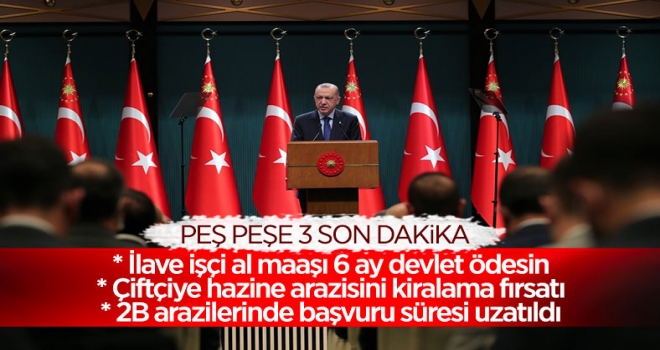Cumhurbaşkanı Erdoğan 3 Önemli Kararı Açıkladı