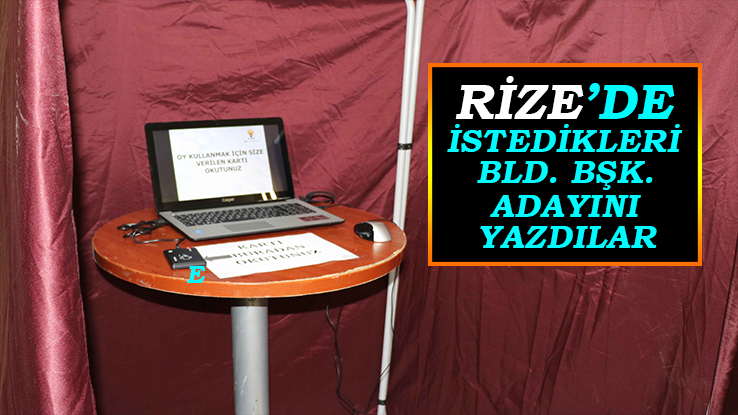 AK Parti Rize'de Temayül Yoklaması Yapıldı