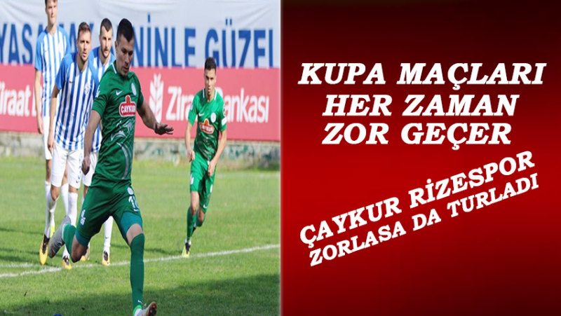 Çaykur Rizespor Ziraat Türkiye Kupası’nda Turladı
