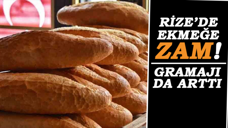 Rize'de Ekmeğin Gramajı ve Fiyatları Yükseldi... İşte Yeni Fiyatlar